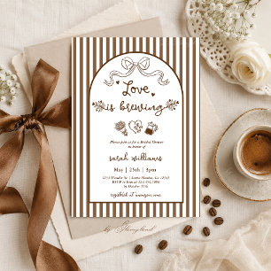 Invitation de Fête de Fiançailles 'L'amour est en