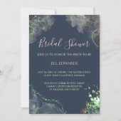 Invitation de Fête de Fiançailles Mariage Vert Éme (Devant)