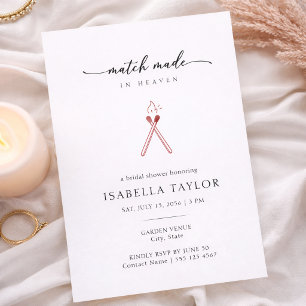 Invitation de Fête de Fiançailles Minimaliste Mode