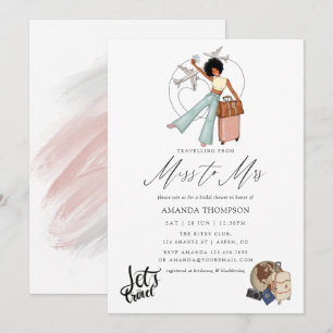 Invitation de Fête de Fiançailles Miss To Mrs Trav