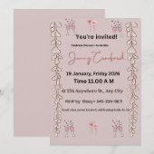 Invitation de Fête de Fiançailles | Modèle Numériq (Devant / Derrière)