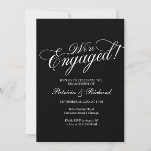 Invitation de fête de fiançailles Nous sommes fian