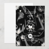 Invitation de Fête de Fiançailles Papillons Durée (Devant / Derrière)