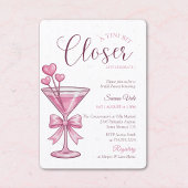 Invitation de Fête de Fiançailles Pink Martini A T