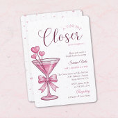 Invitation de Fête de Fiançailles Pink Martini A T