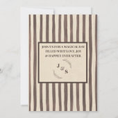 Invitation de Fête de Fiançailles pour Amoureuse d (Dos)