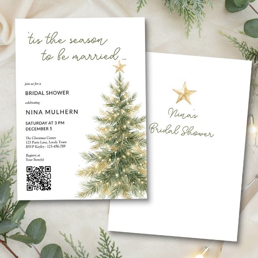 Invitation de Fête de Fiançailles pour l'Arbre de