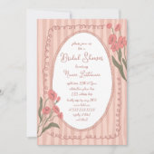 Invitation de Fête de Fiançailles Rose Pâle Fantai (Devant)