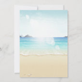 Invitation de Fête de Fiançailles sur la Plage Tro (Dos)