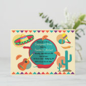 Invitation de fête de fiançailles sur le thème mex (Debout devant)