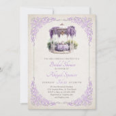 Invitation de Fête de Fiançailles Wisteria Regency (Devant)