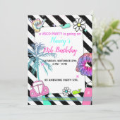 Invitation de fête de fille adolescente thème vsco (Debout devant)