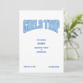 Invitation de fête de filles pour un enterrement d (Debout devant)