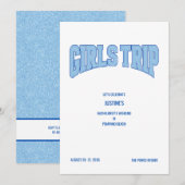 Invitation de fête de filles pour un enterrement d (Devant / Derrière)
