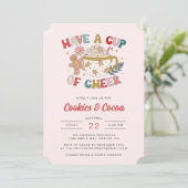 Invitation de fête de fin d'année mignonne (Debout devant)