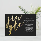 INVITATION DE FÊTE DE FIN D'ANNÉE TOUTE COULEUR - (Debout devant)