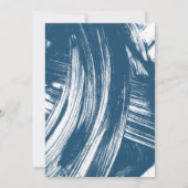 Invitation de fête de fin d'études | Abstract Navy (Dos)