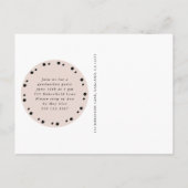 Invitation de fête de fin d'études avec cadre phot (Dos)