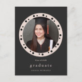 Invitation de fête de fin d'études avec cadre phot (Devant)