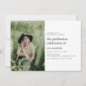Invitation de fête de fin d'études avec script min (Dos)