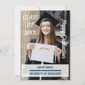 Invitation de fête de fin d'études Boho 2026 (Devant)