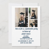 Invitation de fête de fin d'études Boho 2026 (Dos)
