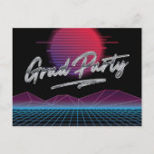 Invitation de fête de fin d'études Rétro Nouvelle  (Devant)