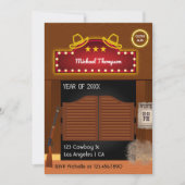 Invitation de fête de fin d'études sur le thème du (Devant)