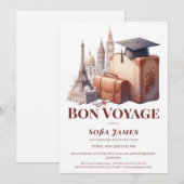 Invitation de fête de fin d'études sur le thème du (Devant / Derrière)