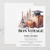 Invitation de fête de fin d'études sur le thème du (Devant / Derrière)