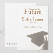 Invitation de fête de fin d'études thème golf (Devant / Derrière)