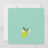 Invitation de fête de jardin Citrus - Conception v (Dos)