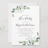 Invitation de fête de jeune fille au Eucalyptus (Devant)