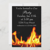 invitation de fête de la flamme plein (Devant)