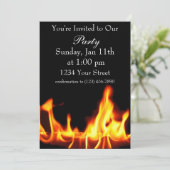 invitation de fête de la flamme plein (Debout devant)
