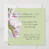 invitation de fête de la floraison des pommiers (Dos)