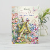 Invitation de fête de la forêt des fées de la fleu (Debout devant)