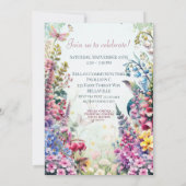 Invitation de fête de la forêt des fées de la fleu (Dos)