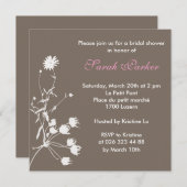 Invitation de Fête de la mariée (Devant / Derrière)