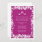 Invitation de Fête de la mariée (Devant / Derrière)