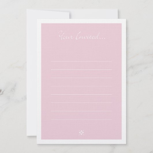 Invitation de Fête de la mariée (Dos)