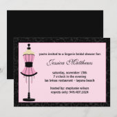Invitation de Fête de la mariée (Devant / Derrière)
