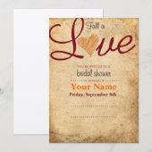 Invitation de Fête de la mariée (Devant / Derrière)