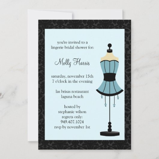 Invitation de Fête de la mariée (Devant)