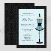 Invitation de Fête de la mariée (Devant / Derrière)