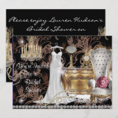 INVITATION DE FÊTE DE LA MARIÉE (Devant / Derrière)