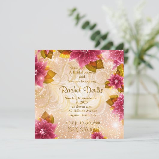 Invitation de Fête de la mariée (Debout devant)