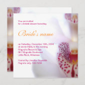 Invitation de Fête de la mariée (Devant / Derrière)