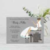 Invitation de Fête de la mariée (Debout devant)