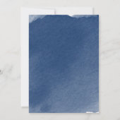 Invitation de Fête de la mariée d'aquarelle de (Dos)